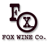 Fox Wine Co logo , labels, and website