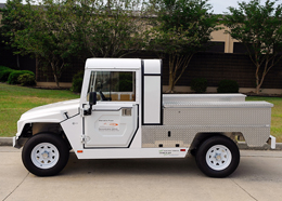 Figure 2. Electric vehicle at Moody Air Force Base